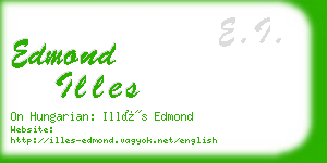 edmond illes business card